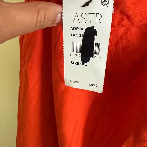 Astr Vibrant Orange Backless Dress - Picture 6 of 6